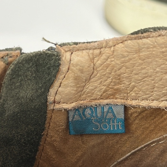 Sofft Britton Zip Waterproof Suede Hightop Sneaker Olive Green Size 7.5 Comfort - Picture 15 of 16